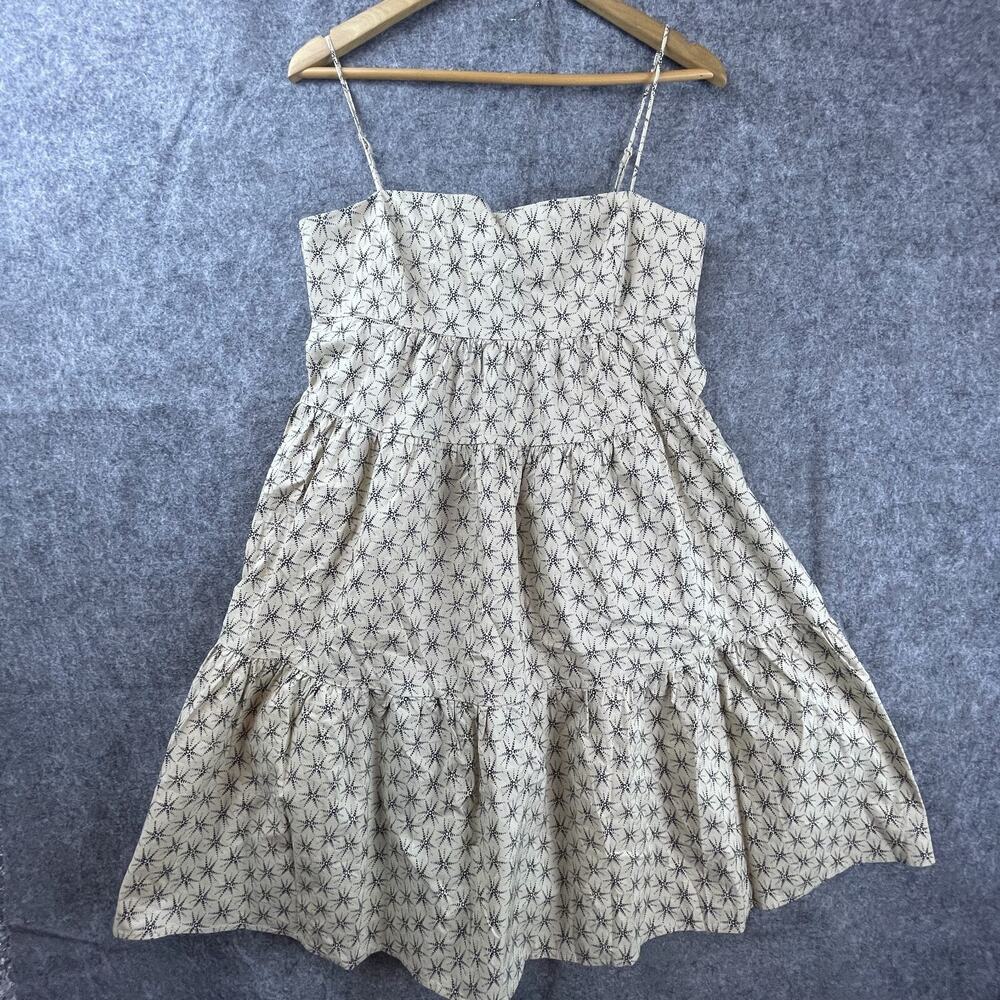 Levi's Clea Dress Womens Medium Stars Safari Tiered Ruffle Summery Lightweight
